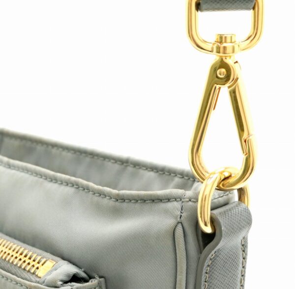 31790684 6 Prada Nylon Diagonal Shoulder Bag Gray