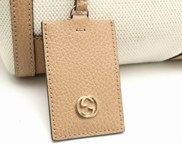 31790686 7 Gucci Swing Mini Leather Top Handle Handbag Beige Ivory