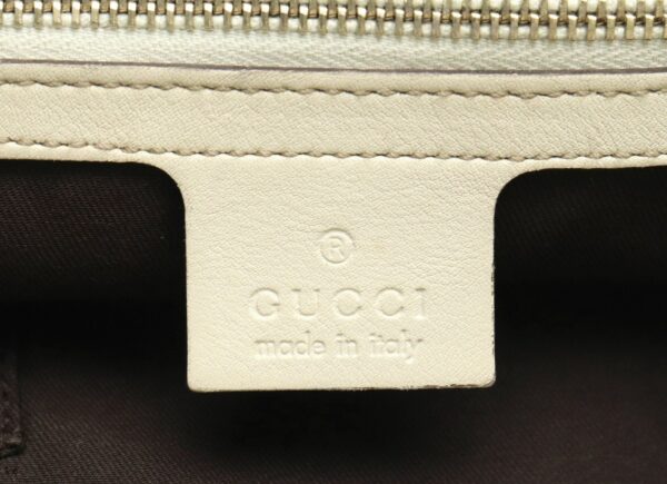 31791006 8 Gucci GG Bamboo Handbag Khaki Beige Ivory