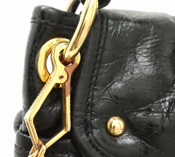 31791055 7 Miu Miu Shoulder Bag Leather Black