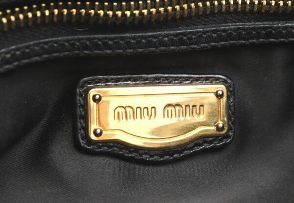 31791055 8 Miu Miu Shoulder Bag Leather Black