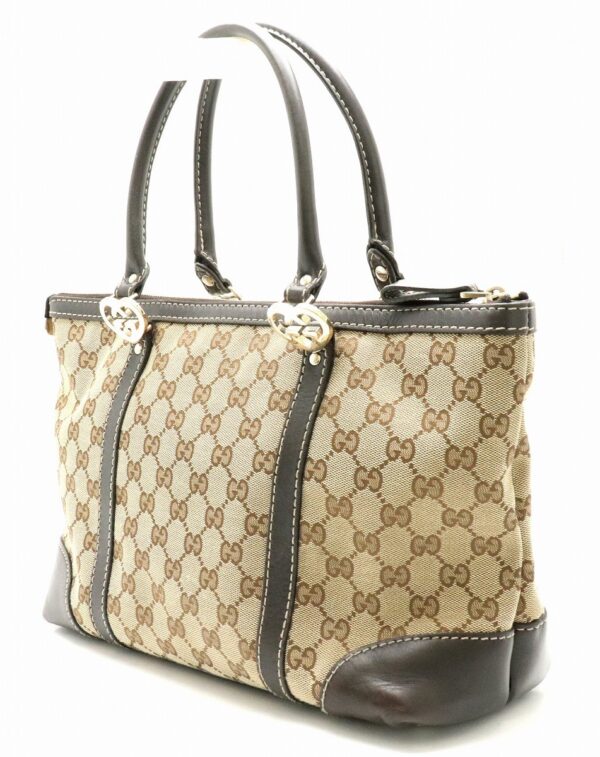 31791056 1 Gucci GG Lovely Tote Handbag Khaki Beige Brown