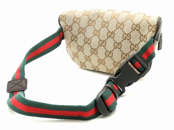 31791065 1 Gucci Line Waist Bag Hip Back Khaki Beige Brown