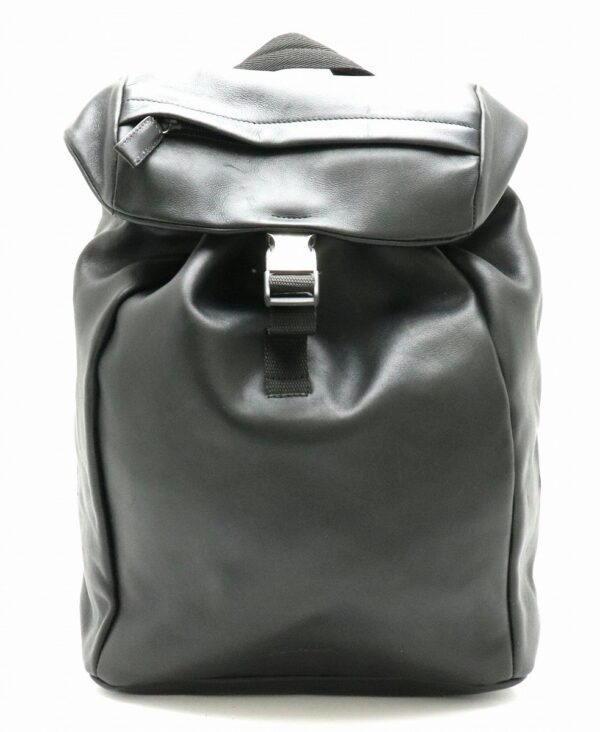 31791341 Prada Soft Calf Backpack Rucksack Leather Black