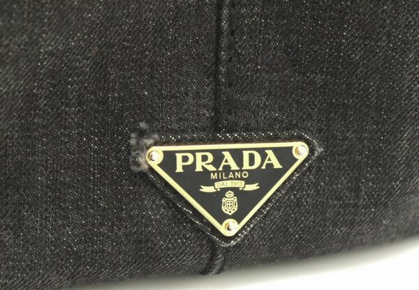 31791415 8 Prada Canapa 2WAY Tote Bag Denim Black