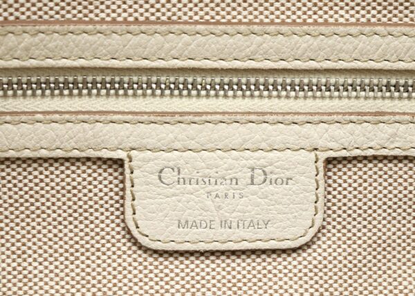 31791525 8 Christian Dior Lady Dior Cannage Stitch Leather Nylon Beige