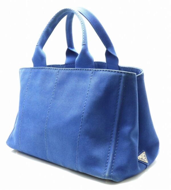 31791587 1 Prada Canapa Tote Bag Denim Blue