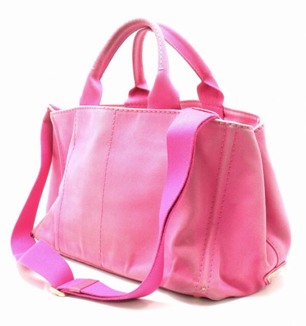 31791613 1 Prada Canapa 2WAY Tote Bag Denim Pink