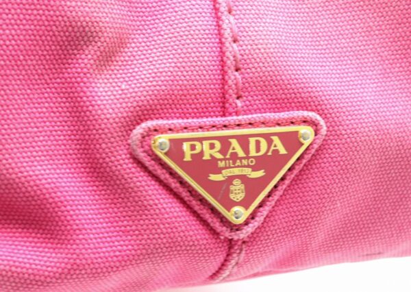 31791613 8 Prada Canapa 2WAY Tote Bag Denim Pink