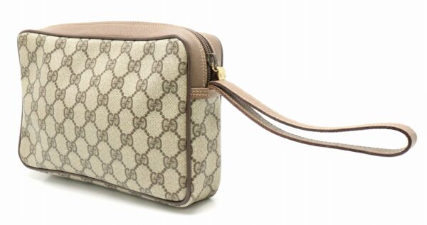 31791698 1 Gucci Gucci Clutch Bag Shoulder Bag Leather Khaki Beige Brown