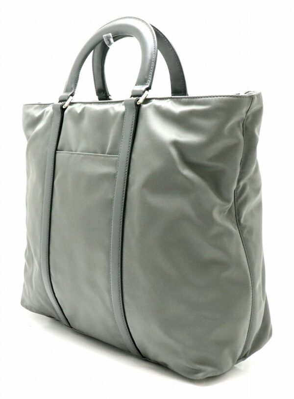 31791823 1 Prada Nylon Tote Bag Leather Gray