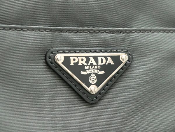 31791823 8 Prada Nylon Tote Bag Leather Gray