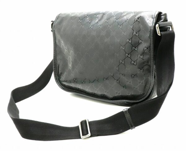 31800396 1 Gucci GG Implement Shoulder Bag Messenger Bag Leather Black