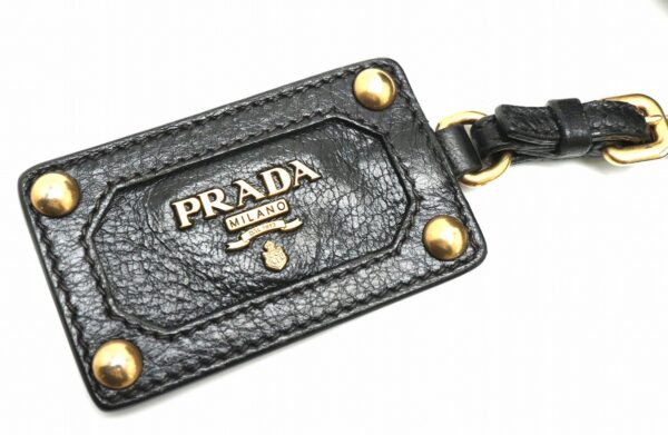 31800515 7 Prada Handbag Gathered Leather Black