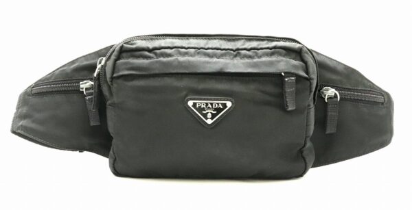 31800516 Prada Waist Bag Nylon Black