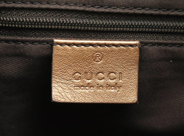 31800556 8 Gucci GG Sookie Shoulder Bag Metallic Khaki Brown