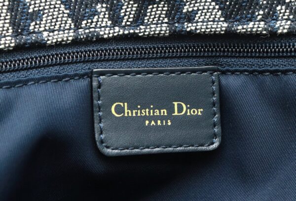 31800609 7 Christian Dior Trotter Tote Bag Canvas Leather Blue Blue