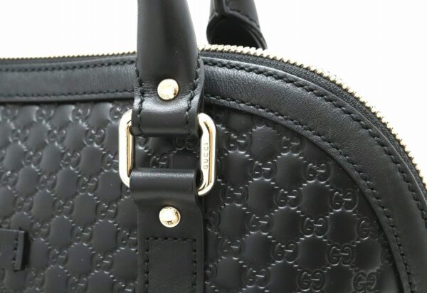 31800764 6 Gucci Micro Guccisima Handbag Dome Shape Black