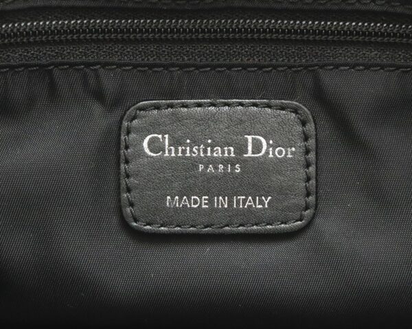 31801212 8 Christian Dior Lady Dior Cannage Charm Handbag Nylon Leather Black