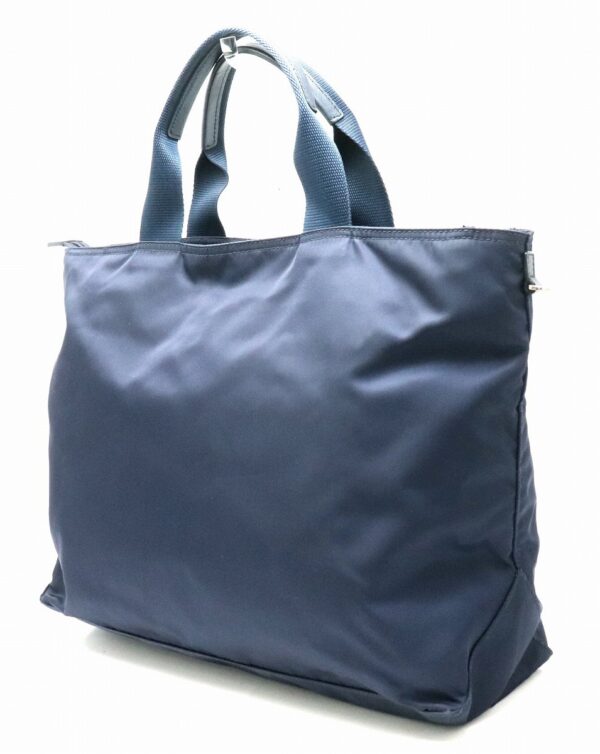 31801215 1 Prada Tote Bag Nylon Blue Blue