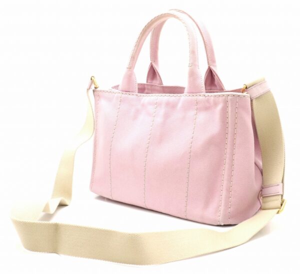 31801530 1 Prada Canapa Tote Bag Canvas Smoky Pink