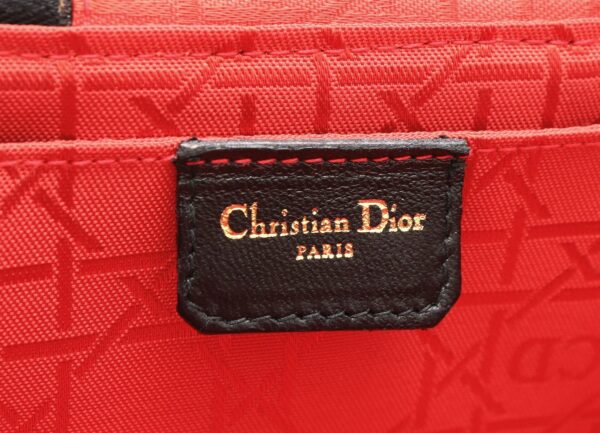 31802002 7 Christian Dior Lady Dior Cannage Vanity Bag Leather Black