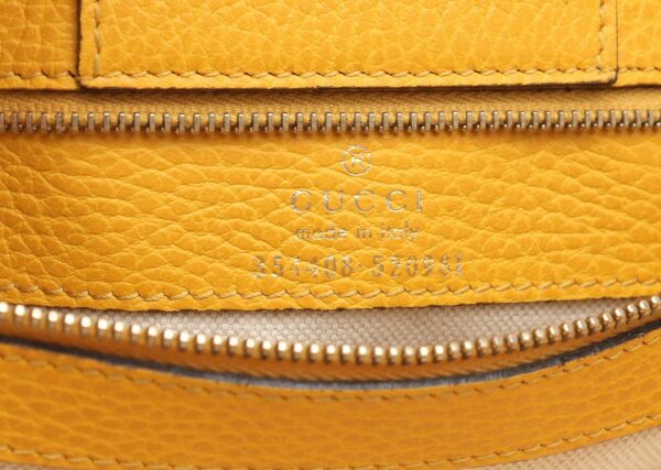 31802033 7 Gucci Swing Tote Bag Shoulder Tote Leather Yellow