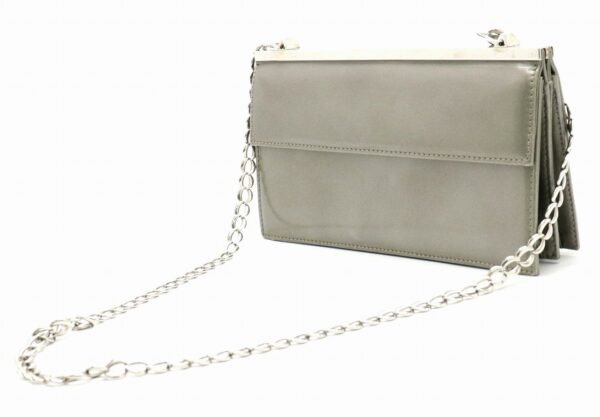 31802117 1 Christian Dior Chain Bag Handbag Patent Leather Gray