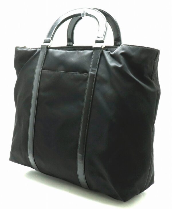 31811185 1 Prada Tote Bag Nylon Leather Black