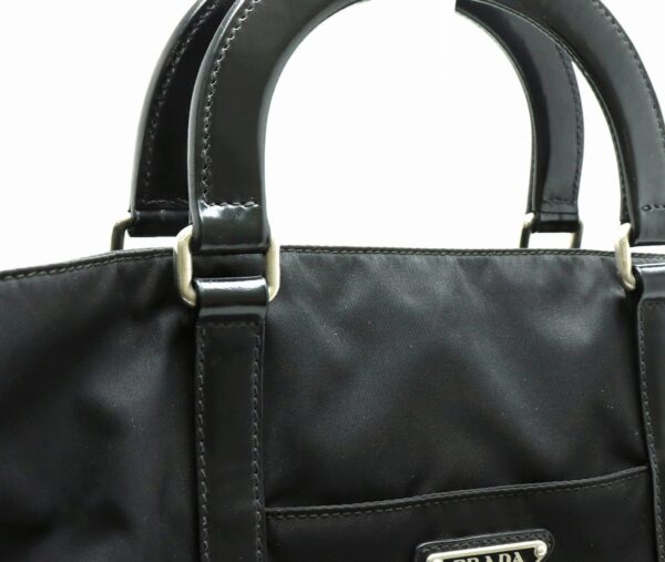 31811185 6 Prada Tote Bag Nylon Leather Black