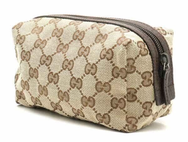 31811213 1 Gucci GG Pouch Cosmetic Multi Pouch Khaki Beige Brown