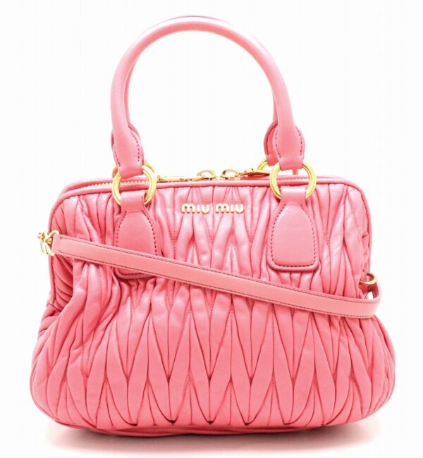 31811350 Miu Miu Crossbody Bag Leather Pink