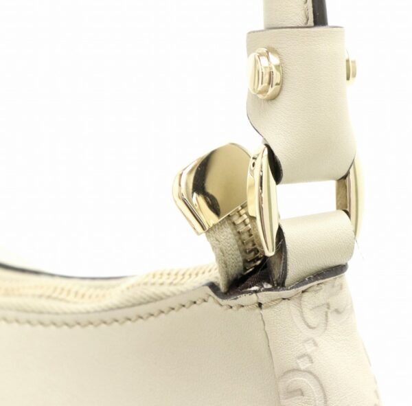 31820301 6 Gucci Guccisima Abbey Line Shoulder Bag One Shoulder Leather Ivory