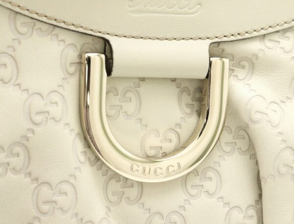 31820301 7 Gucci Guccisima Abbey Line Shoulder Bag One Shoulder Leather Ivory