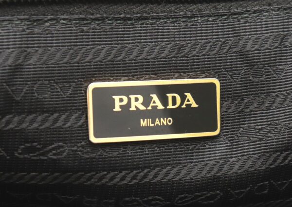 31820345 8 Prada Crossbody Bag Gathered Nylon Leather Black