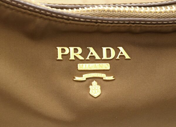 31820347 8 Prada Shoulder Bag Nylon Leather Brown