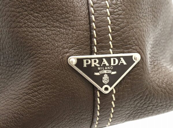 31820348 8 Prada Shoulder Bag Leather Brown