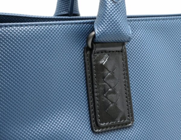 31820727 6 Bottega Veneta Marco Polo Tote Bag Leather Blue Black