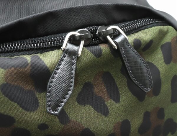 31820728 5 Prada Daypack Nylon Leather Leopard Pattern