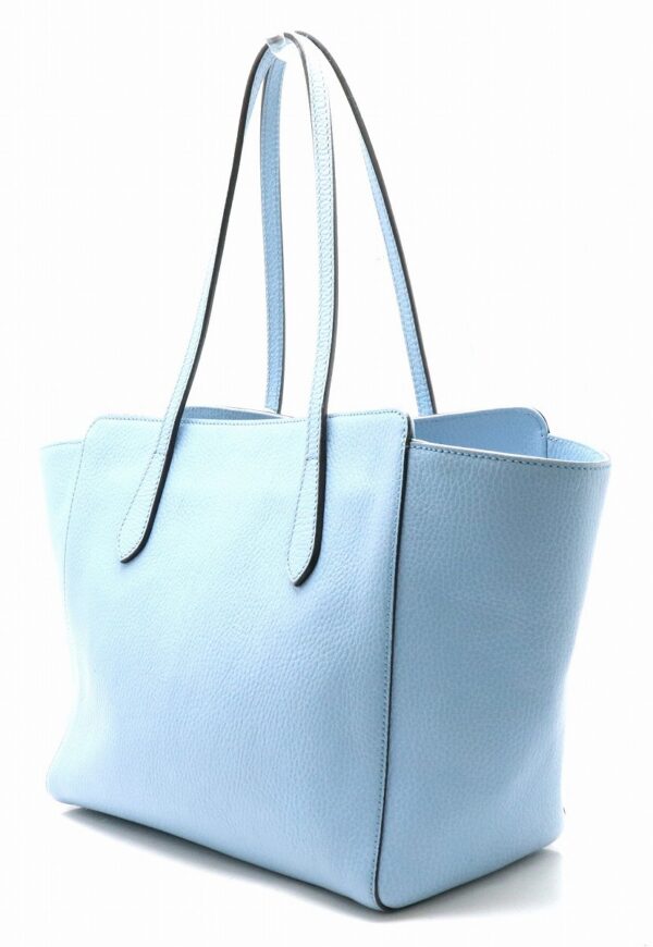 31820874 1 Gucci Swing Tote Bag Shoulder Bag Tote Leather Sky Blue