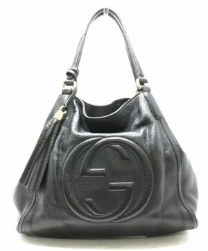 31821130 Gucci GG Twins Tote Bag Black