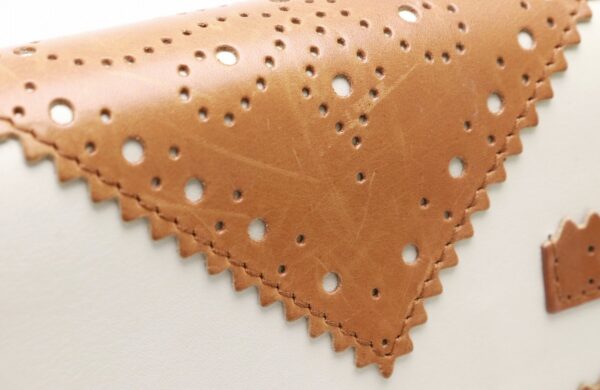 31821273 7 Christian Dior Perforated Leather Clutch Bag Pearl Camel