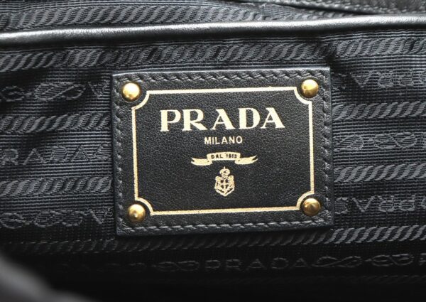 31821286 7 Prada Shoulder Bag 2WAY Crossbody Nylon Leather Black