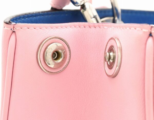 31821758 5 Christian Dior Diorissimo 2WAY Bag Leather Pink Blue