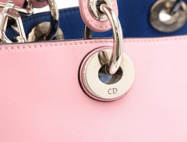 31821758 6 Christian Dior Diorissimo 2WAY Bag Leather Pink Blue