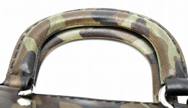 31821872 3 Prada Tote Bag 2WAY Camouflage Leather Green