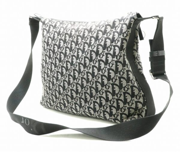 31821929 1 Christian Dior Trotter Shoulder Bag Messenger Bag Black Gray