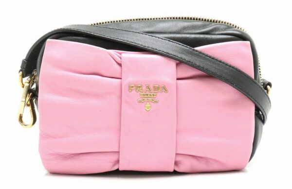 31821940 Prada Shoulder Bag Crossbody Nappa Leather Pink