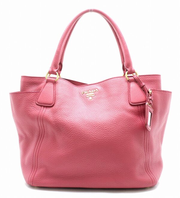 31821971 Prada Tote Bag 2WAY Embossed Leather Pink