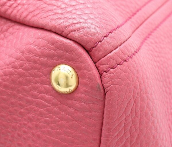 31821971 2 Prada Tote Bag 2WAY Embossed Leather Pink